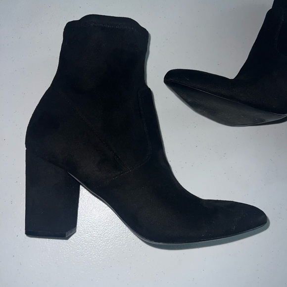 Steve Madden Elory Womens Black Block Heel Ankle Boots Booties Size 9m ELRY01S1 - Picture 8 of 11